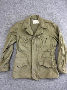 Vintage M-1943 Field Jacket Mens 34R Olive Drab WW2 Military US Army Coat 40s - Picture 1 of 11