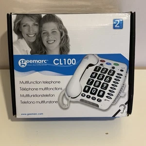Geemarc CL100 Landline Multifunction Big Button Telephone / Tested & Working - Photo 1/8