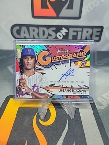 Luisangel Acuna 2025 Topps Finest Gustographs Autograph #/5 Auto Mets SSP - Picture 1 of 7