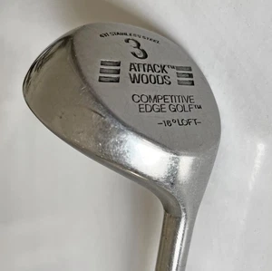 Vtg Competitive Edge Golf™ Attack Woods™ RH 43" Stainless Steel 3 Wood Driver - Picture 1 of 9