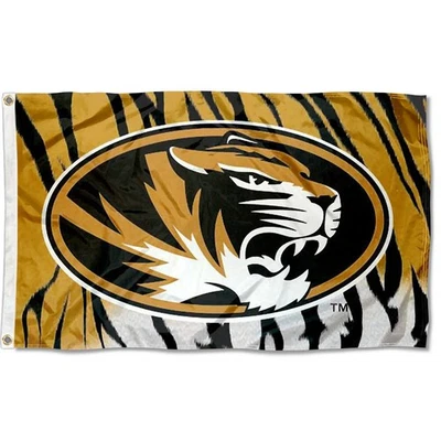 Mizzou Tigers MIZZOU Tiger Stripes Flag 3x5 Banner - Image 1 of 4