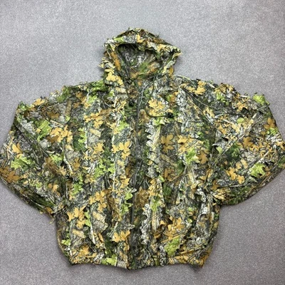 RealTree Jacket Womens Large Brown Workwear Camo Hunting Ghillie Hood Lady - Image 1 of 4