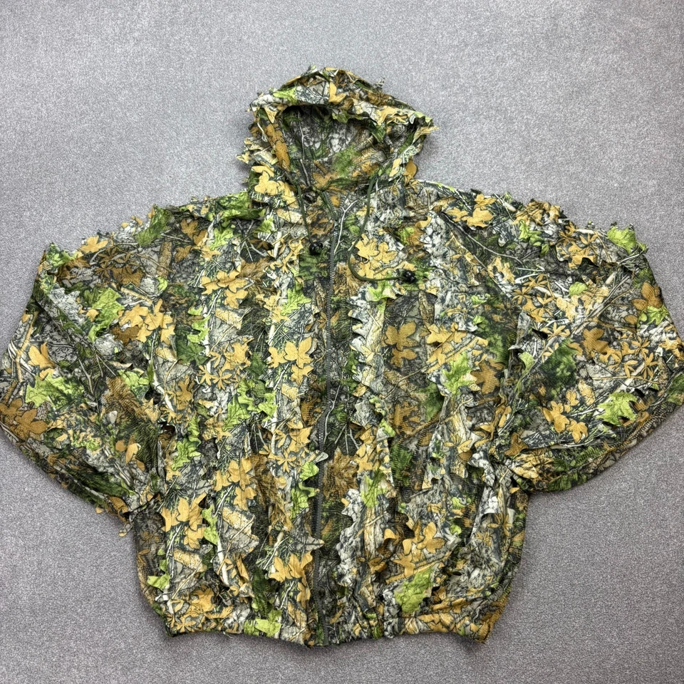 RealTree Jacket Womens Large Brown Workwear Camo Hunting Ghillie Hood Lady - Image 1 of 4