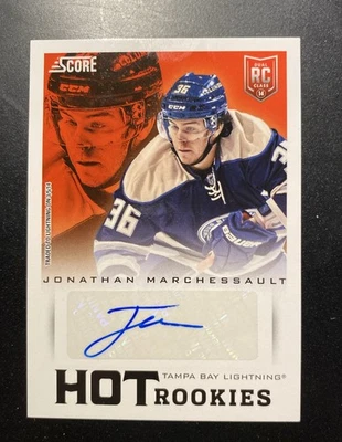 2013-14 Jonathan Marchessault Rookie Auto Score, Hot Rookies 🔥 - Image 1 of 4