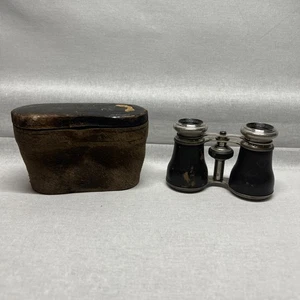 Antique Chevalier Paris France Opera glasses Binoculars With Case - Picture 1 of 17