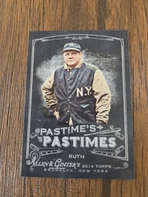 2014 Topps Allen & Ginter Pastime's Pastimes Babe Ruth #PP-BR Yankees - Image 1 of 2