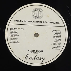 Ecstasy "Slam Dunk" 12" Harlem Intl. HEAR - Imagen 1 de 2