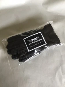 Motowings Men's Premium Leather Motorcycle Gloves, Knuckle Protection, Black, L - Bild 1 von 9