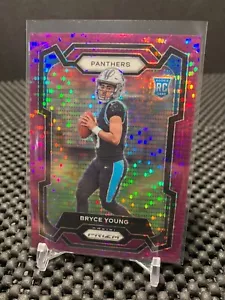 2023 Panini Prizm Bryce Young Purple Pulsar Prizm Rookie RC #311 Panthers - Picture 1 of 2