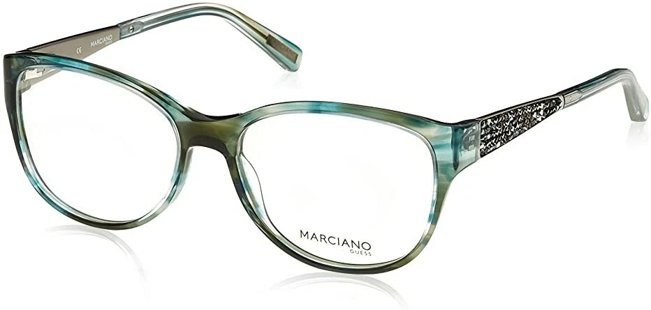 Marco de gafas de plástico verde Marciano By Guess GM244 GRN 55-16-135 GM 244 RX Foto 1 de 1