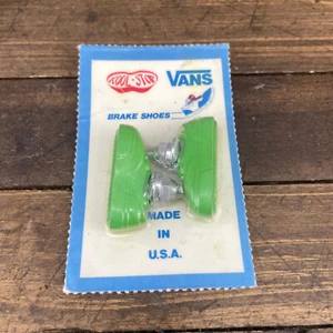 Vans BMX Brake Pads Green Kool Stop Old School BMX Shoe USA Vintage 80s Lime - Picture 1 of 6