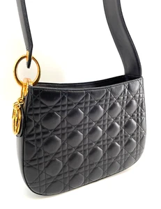 Authentic Vintage Christian Dior Patent Cannage Hobo Black - Bild 1 von 10