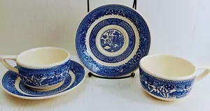 (LOT OF 8) Vintage Blue Willow ROYAL USA Coffee Cup and Saucer Sets (EXCELLENT) - Picture 1 of 15