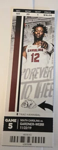 South Carolina Gamecocks vs Gardner Webb 11/22/2019 Basketball Full Ticket - Picture 1 of 1