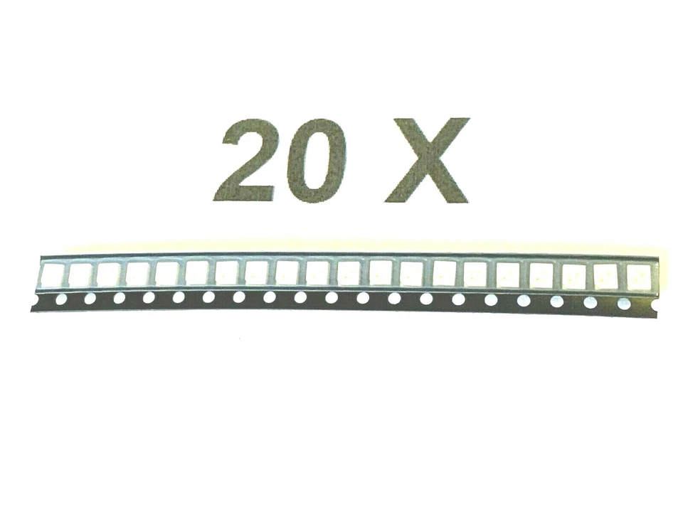 Rot grün LED, SMD, PLCC4,30mA,2,6V, 630/570nm,DIALIGHT, 597-7701-202F, 20 Stück - Bild 1 von 4