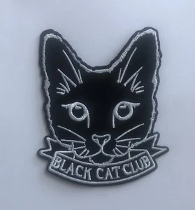 BLACK CAT 🐈⬛ CLUB WITCH QUALITY IRON/SEW ON PATCH 8x9cm - Picture 1 of 1