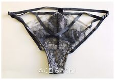 Victoria's Secret Very Cheekini Strappy Metallic Lace Panty Panties Medium