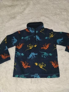 The Childrens Place Boys 1/4 Zip Fleece Sweatshirt Toddler 2T Navy - Picture 1 of 7