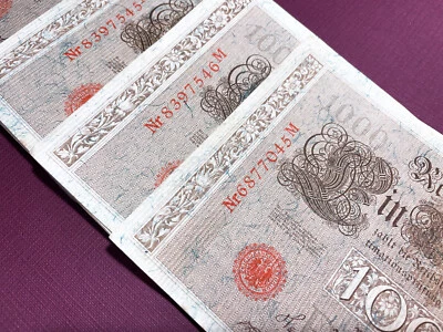 1000 Marks (Red seals), Germany - Berlin 21 Apr 1910 - 32 pieces - Image 1 of 4