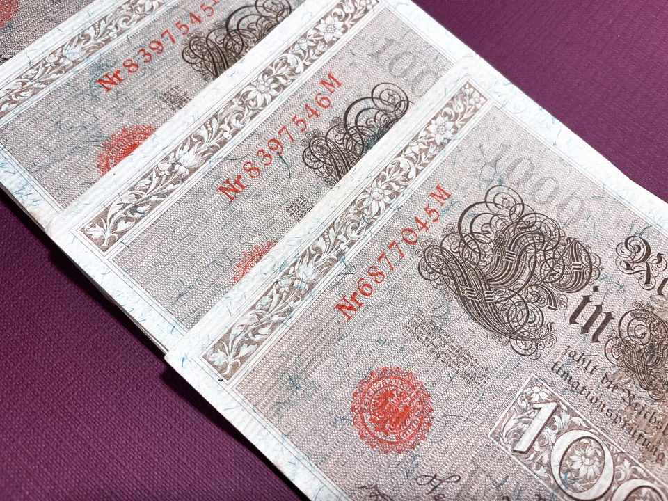 1000 Marks (Red seals), Germany - Berlin 21 Apr 1910 - 32 pieces - Image 1 of 4