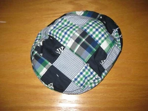 NWT Gymboree Spring Prep 4T-5T Navy Blue Green Patchwork Boat Driver's Cap Hat - Picture 1 of 1