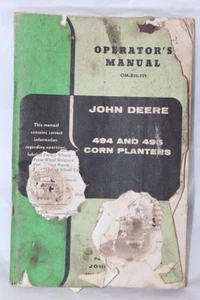 John Deere 494 & 495 Corn Planters Operator's Manual OM-B55-759 - Picture 1 of 12