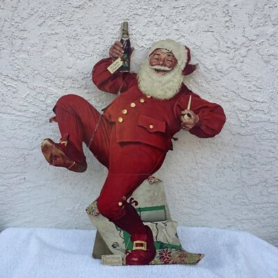 Rare Vintage Christmas Pepsi Santa Norman Rockwell Store Counter Advertising - Изображение 1 из 4