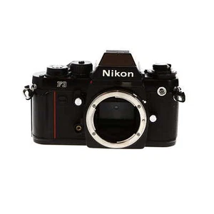 Nikon F3 35mm Film SLR Black Camera Body with DE-2 Prism Finder for PARTS/REPAIR - Picture 1 of 7
