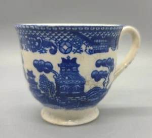 Vintage Blue Weilow Demitasse Teetasse Füße Made in Japan siehe Bilder - Bild 1 von 5