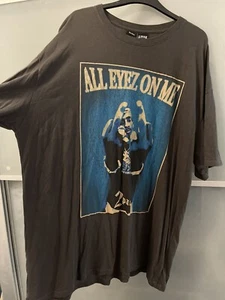 Bershka 2pac All Eyez On Me Oversized T-shirt Size Large - Picture 1 of 4