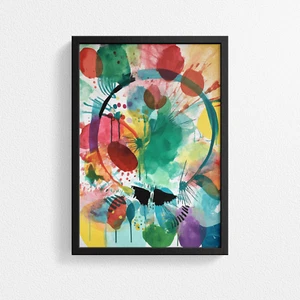 Stunning Abstract Expressionism Art Poster Print - Perfect Wall Decor - Picture 1 of 13