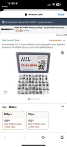 Kit de cuña de válvula honda Trx450ER - Imagen 1 de 1