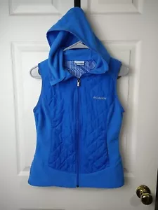 Columbia woman XS Vest Blue Thermal Coil Hooded Zip activewear outdoorwear - Picture 1 of 12