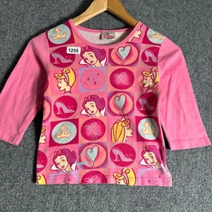 Disney Princess Shirt Youth Size Medium Pink Long Sleeve Girl's Pullover 90's - Picture 1 of 12