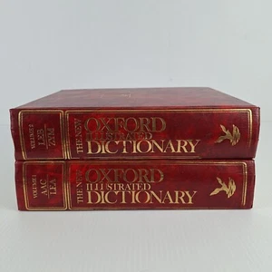 The New Oxford Illustrated Dictionary. Reprinted 1981. VGC Hardcover Two Volumes - Picture 1 of 14