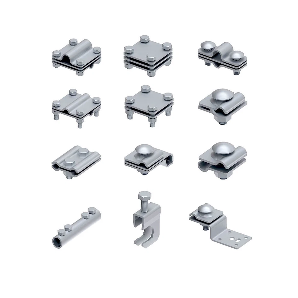 Klemmen Verbinder Runddraht 8-10mm Blitzschutz Blitzableiter Erdung Zubehör - Bild 1 von 1