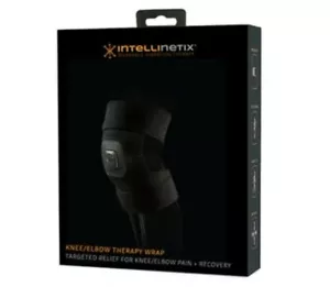 Intellinetix Vibrierende Knie & Ellenbogen Therapie Bandage Universal Schmerzlinderung Schwarz Neu - Bild 1 von 9