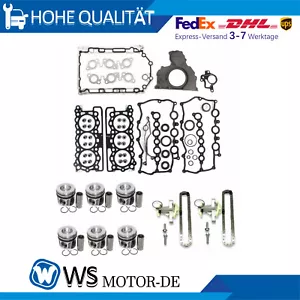 Zylinderkopfdichtungssatz Kolbensatz Steuerkettensatz Für Land Rover 3.0T 306DT - Foto 1 di 10