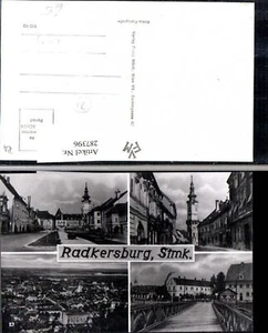 287396,Radkersburg Totale Straßenansicht Brücke Turm Mehrbildkarte - Picture 1 of 1