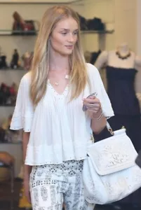 ISABEL MARANT Runway "Alexia" Embroidered Top Sz 38 Grommet Stud Mainline RARE - Picture 1 of 12