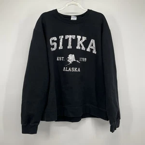 Sitka Alaska Crewneck Sweatshirt Vintage Souvenir Cotton Blend Retro Pullover L - Picture 1 of 7