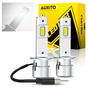 6500K White Auxito Upgraded H1 LED bulb Headlight High 52W 30000LM Power CANbus - Bild 1 von 16