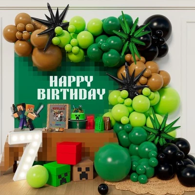 Kit Guirnalda Arco Globo para Niños Videojuego Cumpleaños Fiesta Decoraciones Foto 1 de 4