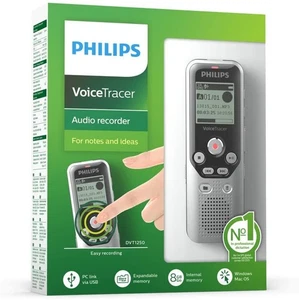PHILIPS VoiceTracer DVT1250 Audiorecorder Dunkel Silber und Schwarz - Bild 1 von 1