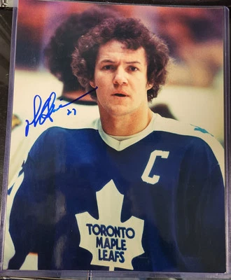 Foto firmada por Darryl Sittler 8x10 Toronto Maple Leafs certificado de autenticidad de la corte Foto 1 de 4