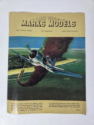 Vintage Mark's Models Airplane Catalog 16 Pages No. KSS-9 - Image 1 of 4