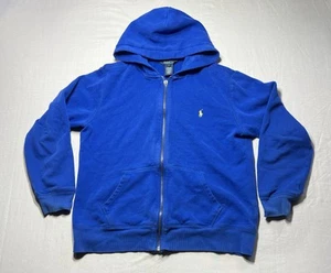 Polo Ralph Lauren kids full zip hoodie jacket Large Blue - Picture 1 of 10