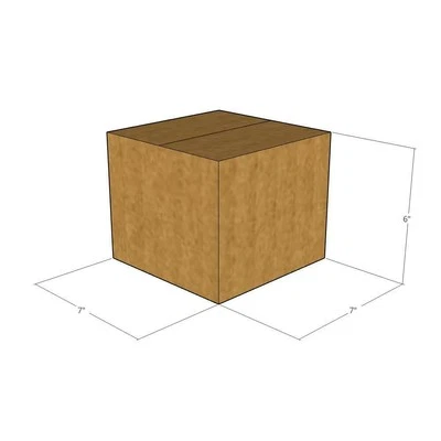 7x7x6 Cardboard Packing Mailing Moving Shipping Corrugated Boxes Cartons - Image 1 of 2