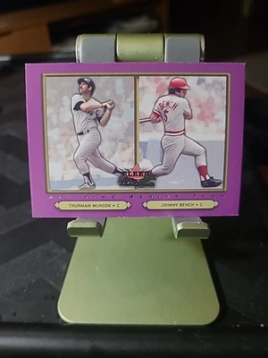 2002 Fleer Fall Classic All Time Series Team Thurman Munson* Johnny Bench #95 - Image 1 of 4