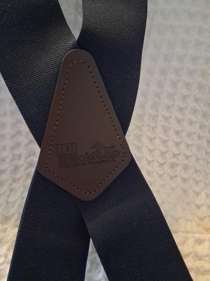 Hold Up Suspenders Themed Plummer X-Back 2 X48 Black Suspenders 2.5 Inches Wide - Image 1 of 3